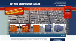 Desktop Screenshot of buynewshippingcontainer.com