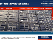 Tablet Screenshot of buynewshippingcontainer.com